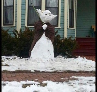 Woran erkennt man den Starwars Fan im Winter?