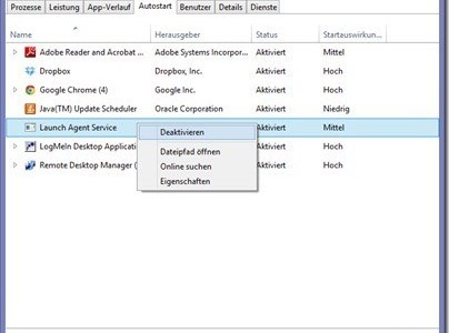 Windows 8 – Programme im Autostart verwalten