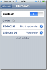 ZiiSound D5-BlueTooth-Verbindung 3