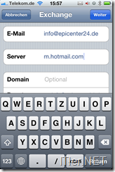 Hotmail - Windows - Live Mail am iPhone einrichten (5)