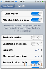 iTunes Match alle Musikdateien anzeigen