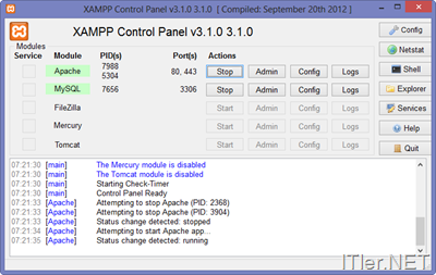 2-XAMPP-Control-Panel