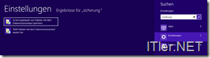 Windows 8 - Datensicherung einrichten - Backup erstellen (1)