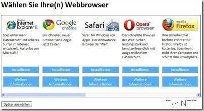 Bowserwahl-Microsoft