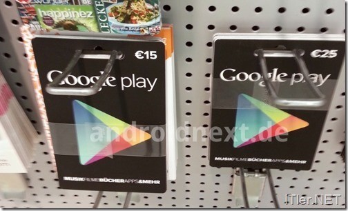Google-Play-Gutscheinkarten