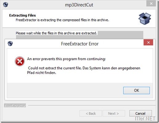 mp3DirectCut-Installation-Fehler-Invalid-Character-2