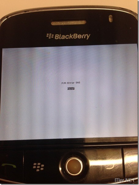 Blackberry-JVM Error 545- Fehler (1)