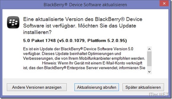 Blackberry-JVM Error 545- Fehler (4)