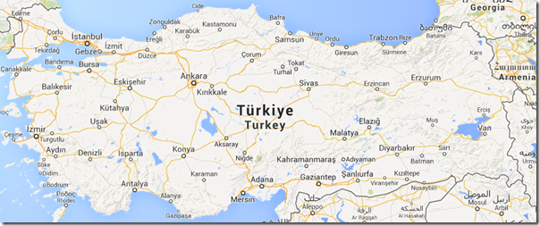Türkei-Landkarte