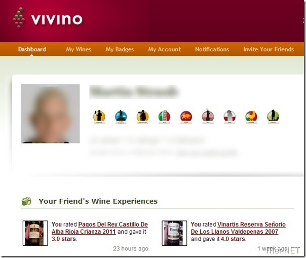 Vivino-Wein-Internet-Seite