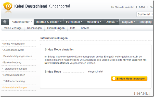 Kabel-Deutschland-Bridge-Modus-aktivieren