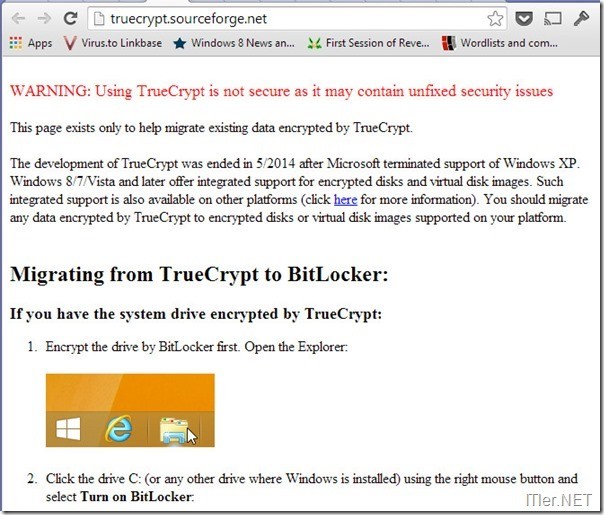 TrueCrypt-Webseite