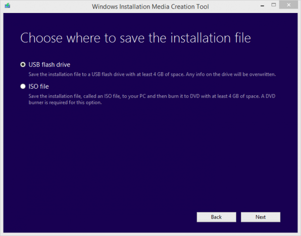 download media creation tool for windows 10 version 1903
