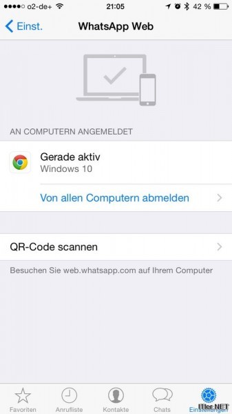 WhatsApp Web für iPhone frei geschalten (2)