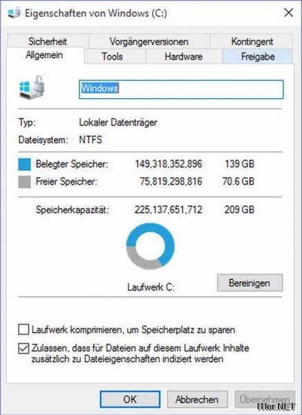 Windows 10 Update - alte Sicherungsdateien entfernen (2)