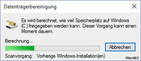 Windows 10 Update - alte Sicherungsdateien entfernen (5)