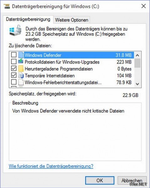 Windows 10 Update - alte Sicherungsdateien entfernen (6)
