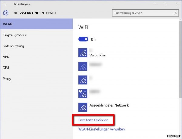Windows 10 - getaktete Verbindung aktivieren (2)