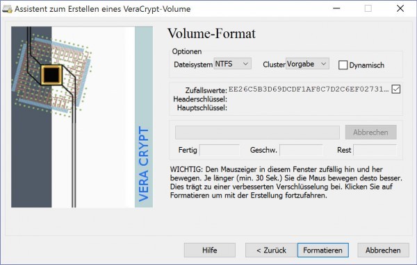 18 - VeraCrypt - deutsche Anleitung zum Daten verschlüsseln - Format