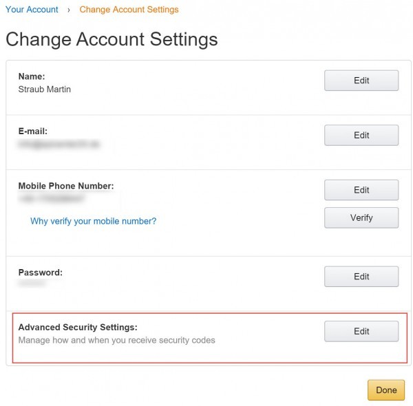 2 Faktor Authentifizierung Amazon (2)