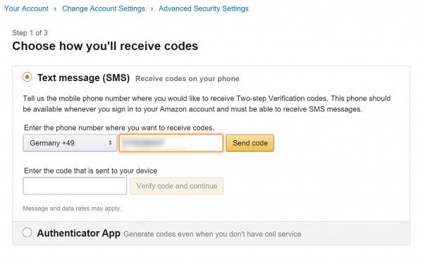 2 Faktor Authentifizierung Amazon (4)