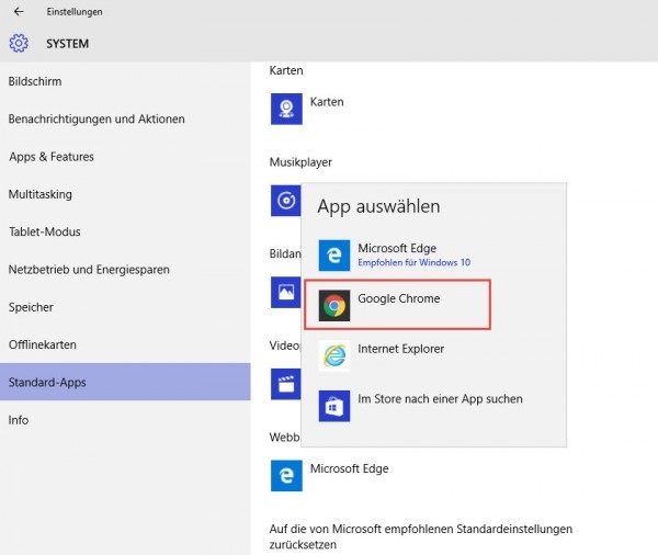 Windows 10 Suche von Bing auf Google umstellen - Anleitung (3)